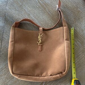 Brown FAUX Suede Shoulder Bag